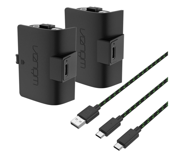 VENOM XSX Podwójny akumulator + kabel 3m - Czarny - 599363 - zdjęcie